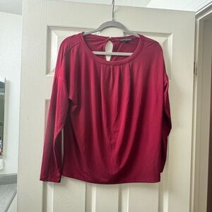 Banana Republic Rich Red Long Sleeve Top